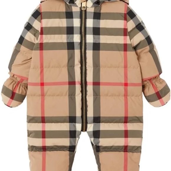 Burberry Kids Puffer Jacket - Beige, Black, Red - Picture 8 of 10